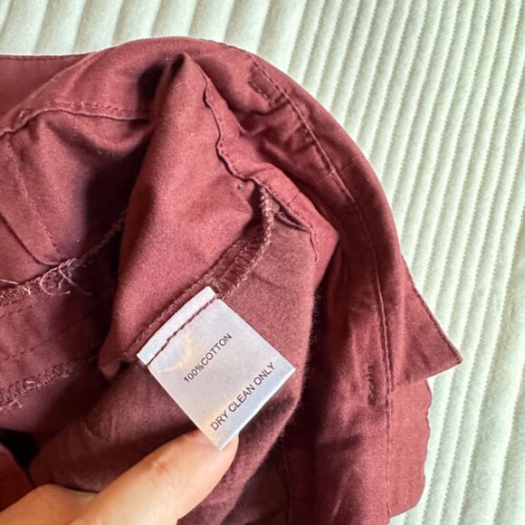 audrey 3+1 dark red women's tapered dress pants - Picture 7 of 8